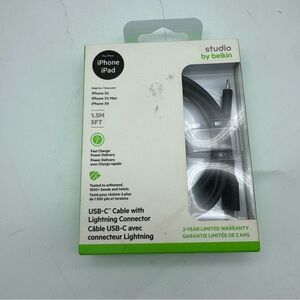 Genuine Belkin USB-C Cable iPhone / iPad New in packaging